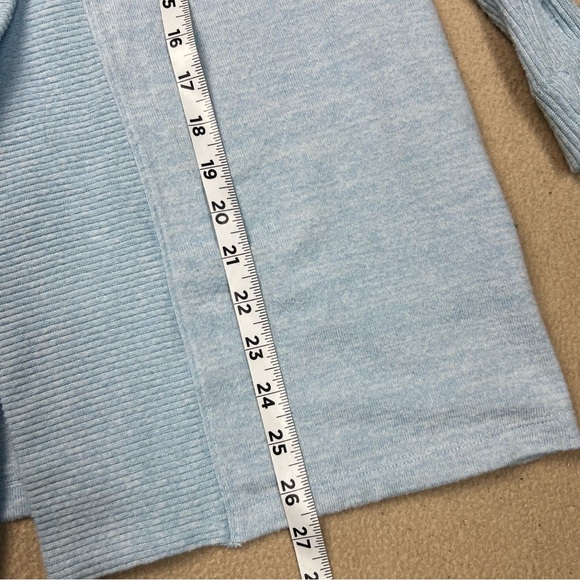 Haven Well Within Sweater Womens XS Light Blue Open Front Cardigan Pockets - Picture 3 of 8